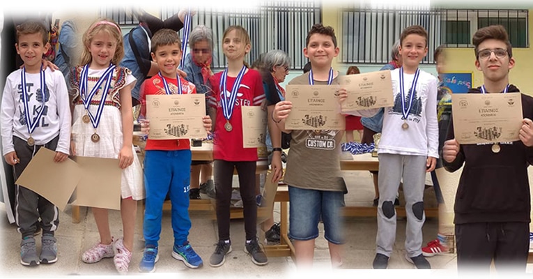 Χρυσό Κύπελλο, 3 Χρυσά, 4 Αργυρά, 2 Χάλκινα Μετάλλια στο 5ο Σχολικό Κύπελλο Σκάκι Δήμου Ωρωπού