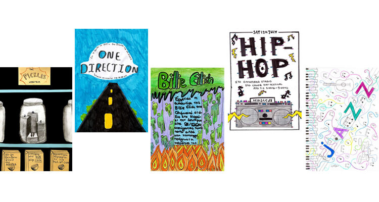 Οι μαθητές της α’ Γυμνασίου δημιουργούν αφίσες για την Παγκόσμια Ημέρα Μουσικής