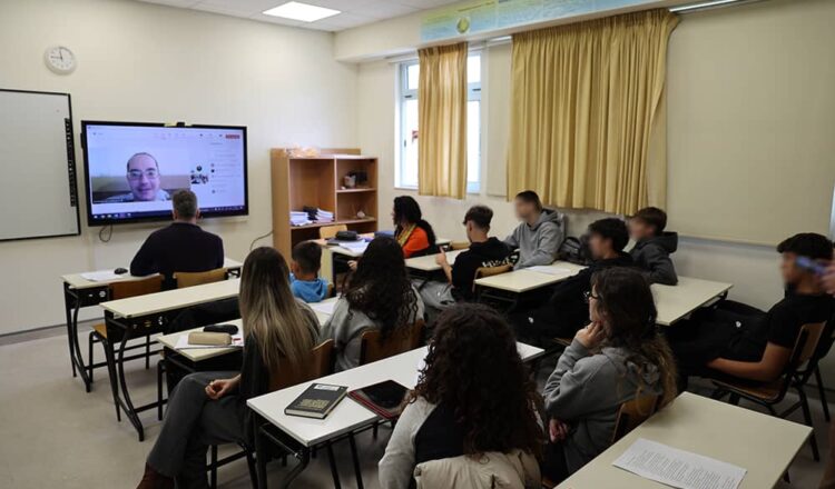 Συνέντευξη του Άρη Δημοκίδη στους μαθητές του Ομίλου Podcast Λυκείου