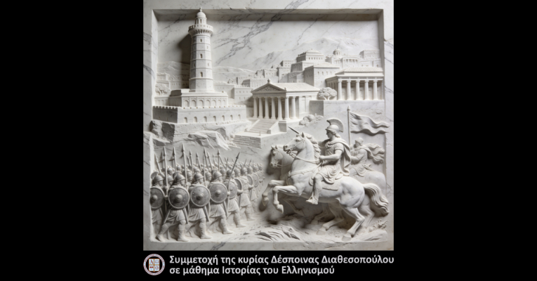 Συμμετοχή της κυρίας Δέσποινας Διαθεσοπούλου σε μάθημα Ιστορίας του Ελληνισμού